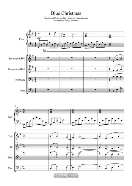 Blue Christmas Brass Page 2