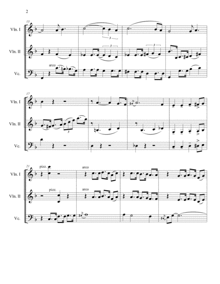 Blue Christmas String Trio Page 2