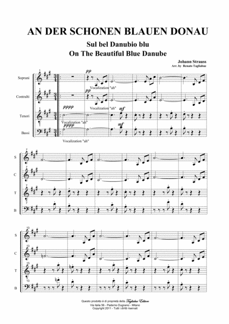 Blue Danube Arr For Satb Choir Page 2