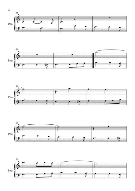 Blue Moon C Major By Elvis Presley Easy Piano Page 2