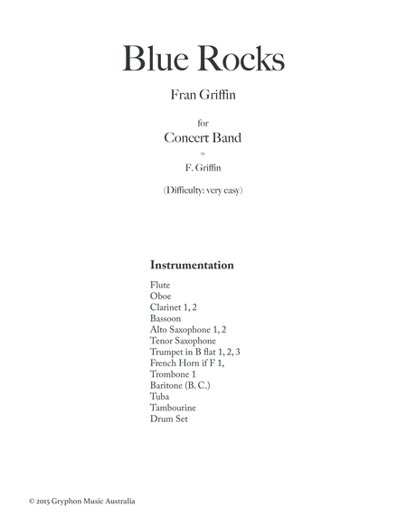 Blue Rocks For Concert Band Page 2