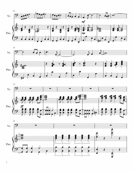 Blue Skies For Cello And Piano Page 2