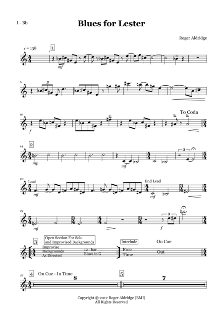 Blues For Lester Parts Page 2