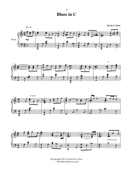 Blues In C Piano Solo Rom Rock N Boogie Blues 4 Page 2