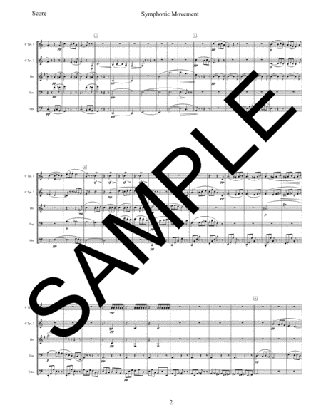 Blumine Symphonic Movement For Brass Quintet Page 2