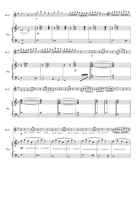 Bobby Shaftoe Clarinet And Piano Page 2