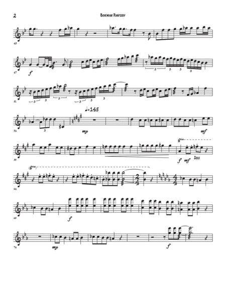 Bohemian Rhapsody For Marimba Quartet Page 2