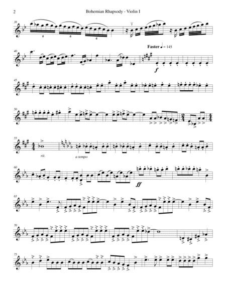 Bohemian Rhapsody String Quartet Or Quintet Page 2