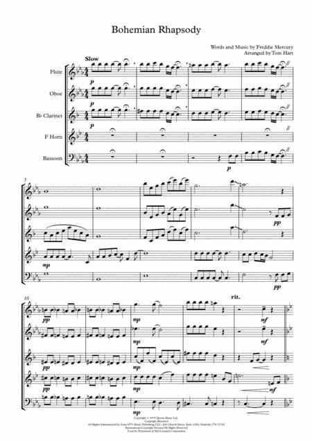 Bohemian Rhapsody Wind Quintet Page 2