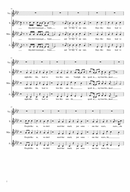 Bonfire Heart Choral Arrangement Ssa Page 2