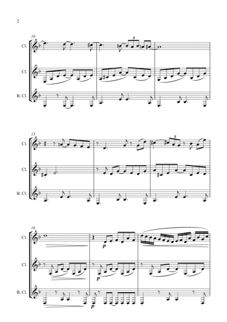 Bossa Nova Taking My Time Clarinet Trio Page 2