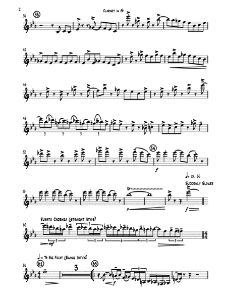 Bourbon Street Clown Clarinet Part Page 2