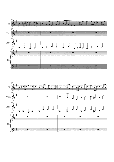 Bourree In Mi Minore Classic Version Quartet Page 2