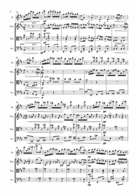 Brahms Capriccio Op 76 No 2 Flute Quartet Flute Violin Viola Cello Page 2