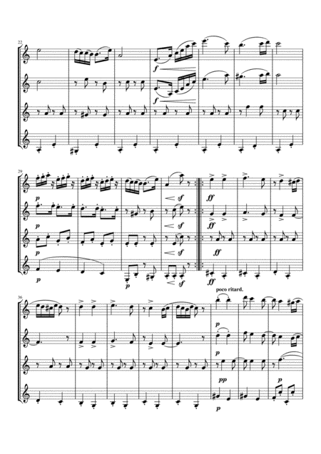 Brahms Hungarian Dance No 5 For Clarinet Quartet Page 2