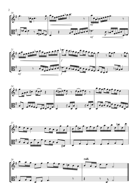 Brandenburg Concerto No 3 Violin Viola Duet Page 2