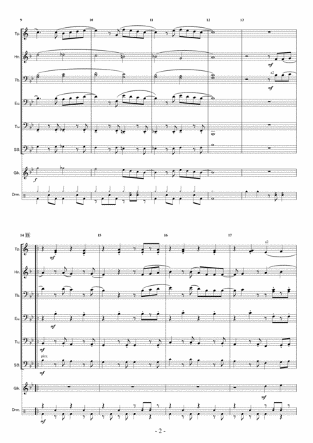 Brass Ensemble And Percussion Rpg Sekai No Owari Page 2