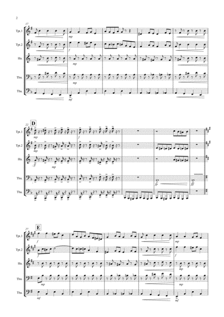 Brass Quintet No 3 The Tour Movement 4 Page 2