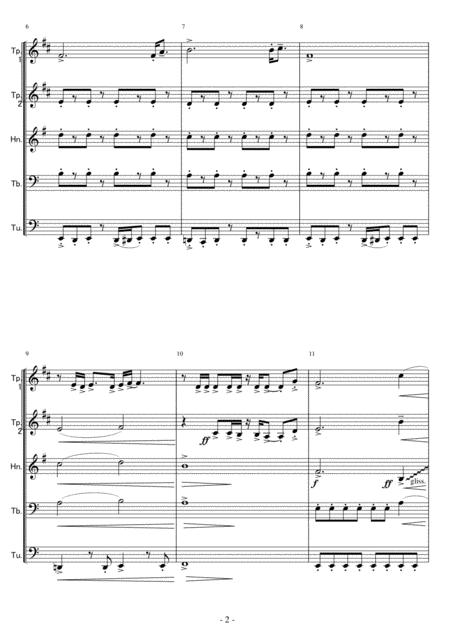 Brass Quintet Three Scenes From Rocky 1 Gonna Fly Now Page 2