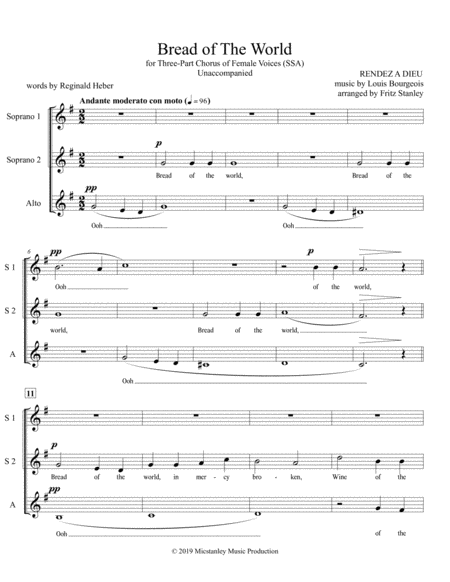 Bread Of The World Ssa A Cappella Page 2