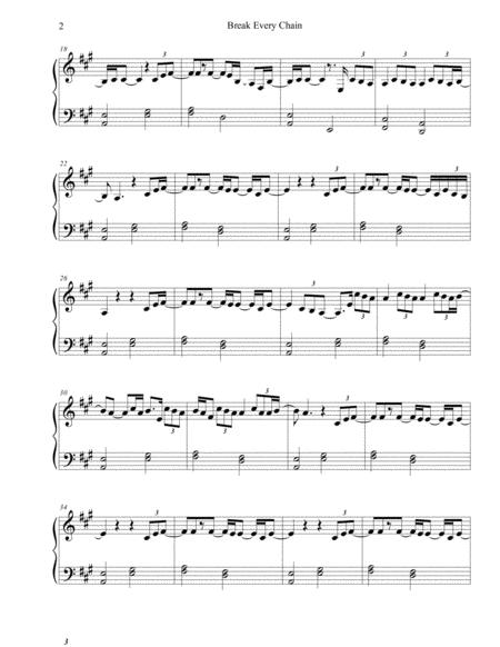 Break Every Chain Tash Cobbs Sheet Music Easy Piano Page 2