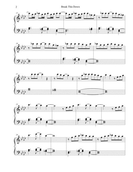 Break This Down Descendants 3 Sheet Music Easy Piano Page 2