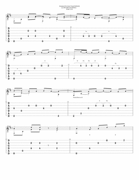 Breakout For Fingerstyle Guitar Tuned Dadgad Page 2