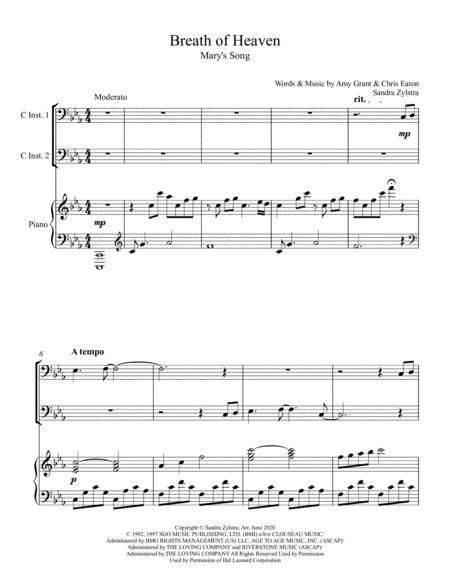 Breath Of Heaven Marys Song Bass C Instrument Duet Page 2