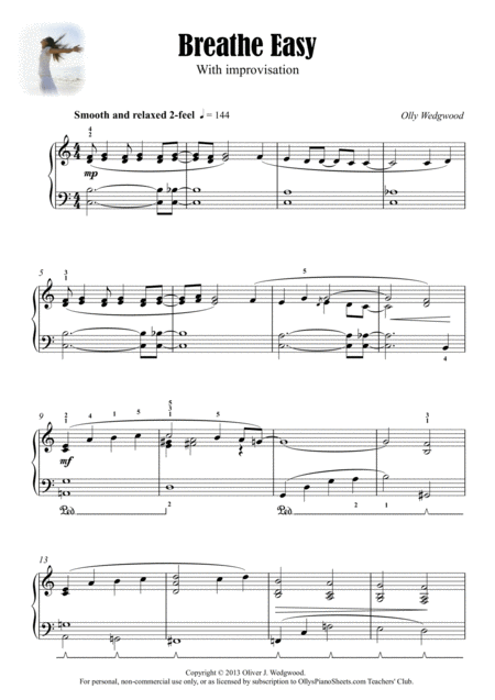 Breathe Easy Pop Fusion Solo Piano Page 2