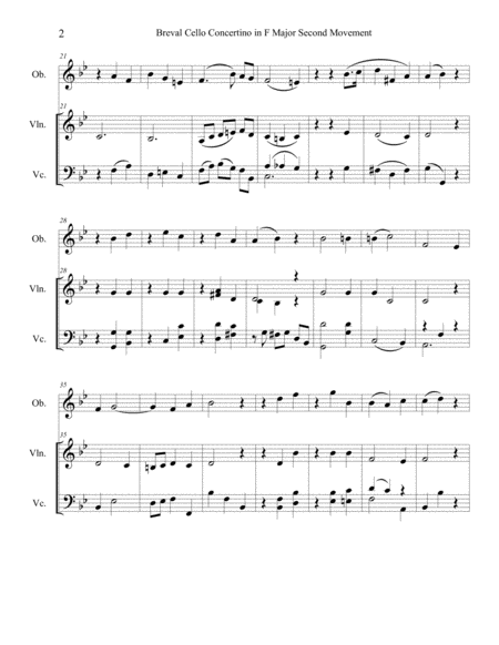 Breval Cello Concertino In F Major Second Movement Page 2