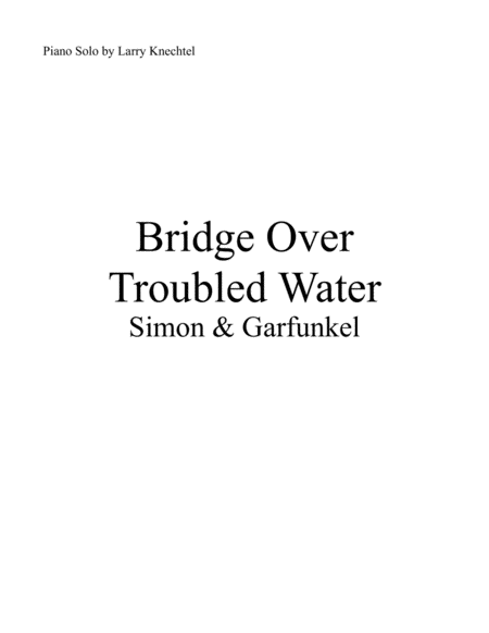 Bridge Over Troubled Water In E Flat Major Page 2