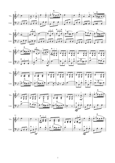 Brindisi For Violin And Cello Duo Page 2