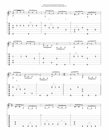 Bring A Torch Jeannette Isabella For Fingerstyle Guitar Tuned Drop D Page 2