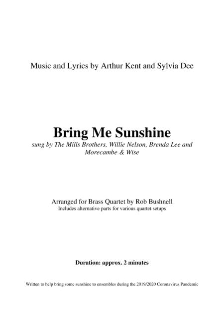 Bring Me Sunshine Morecambe And Wise Brass Quartet Page 2