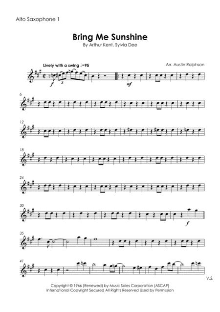 Bring Me Sunshine Sax Quintet Page 2