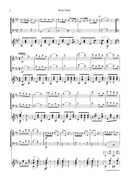 Britta Polka For Violin Cello And Guitar Page 2