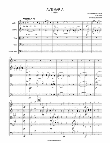 Bruckner Ave Maria For String Orchestra Page 2