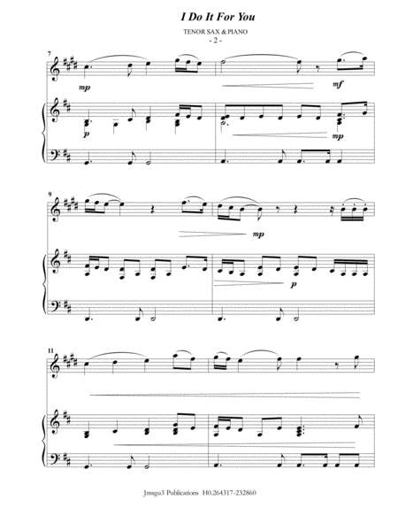 Bryan Adams Everything I Do I Do It For You For Tenor Sax Piano Page 2