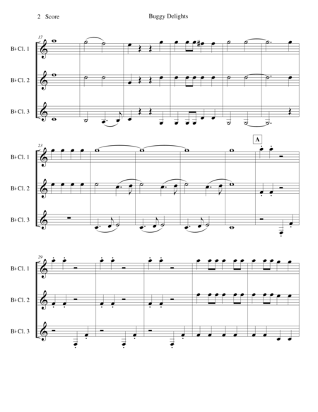 Buggy Delights For Clarinet Trio Page 2