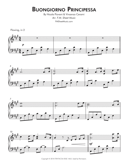 Buongiorno Principessa Intermediate Piano Page 2