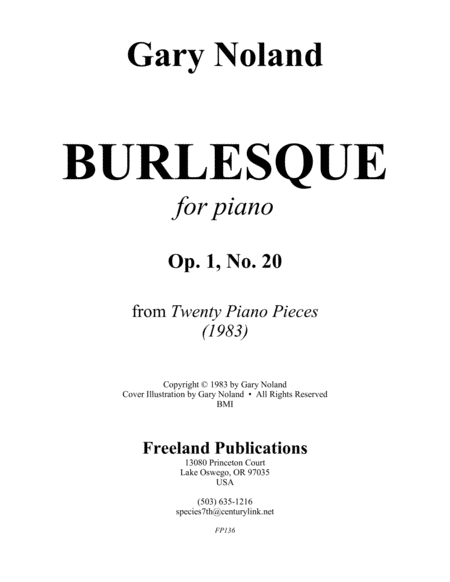 Burlesque For Piano Op 1 No 20 Page 2