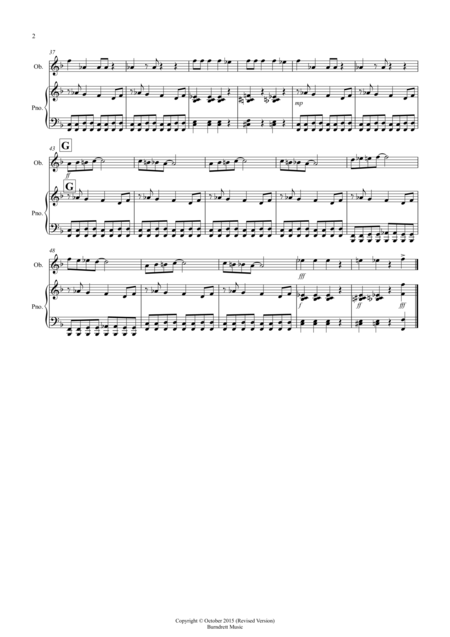 Burnies Blues For Oboe And Piano Page 2