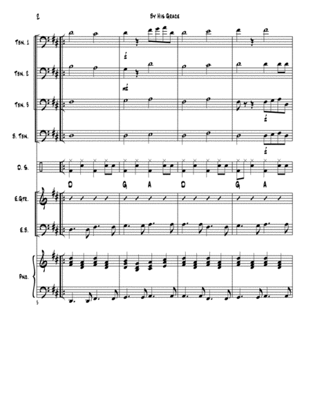 By His Grace Trombone Praise Page 2