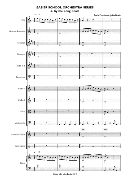 By The Long Road For School Orchestra Page 2