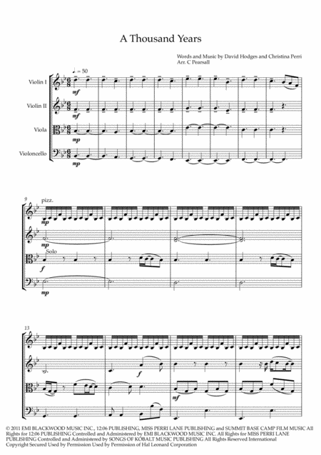 C Perri A Thousand Years String Quartet Page 2