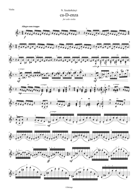 Ca D Enza For Solo Violin Page 2