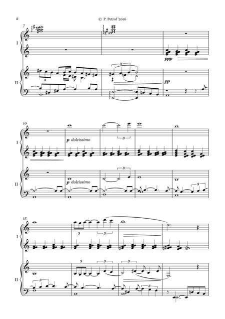 Caccini Ave Maria For Piano 4 Hands Page 2