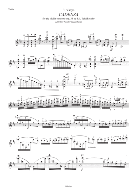 Cadenza For Violin Concerto By Tchaikovsky Page 2