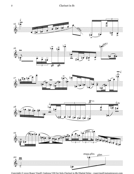 Cadenza Xiii For Solo Clarinet Page 2