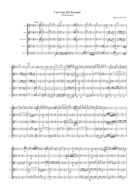 Can Can Alla Rossini Wind Quintet Score Page 2
